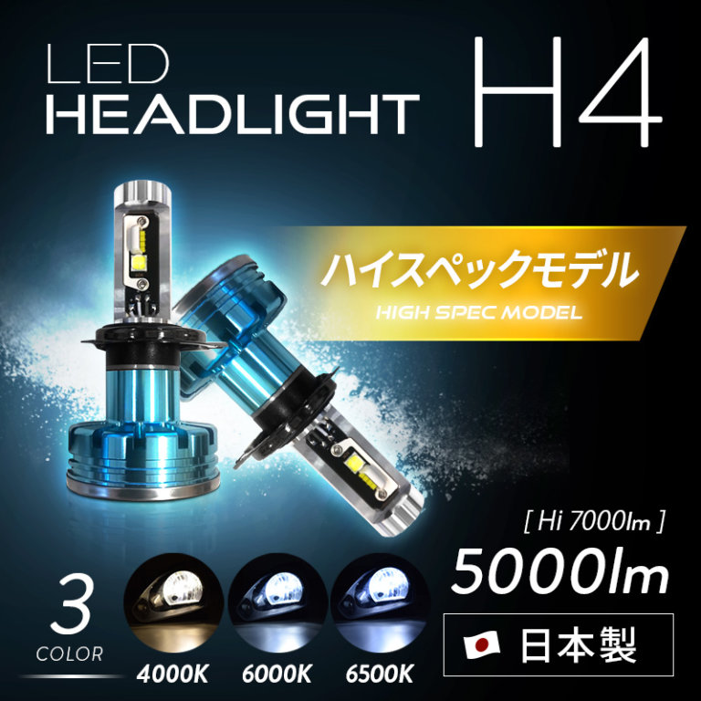 H4のハロゲンバルブを交換するなら高効率タイプ・LEDヘッドライトどちらがおすすめ? | 日本ライティングBlog